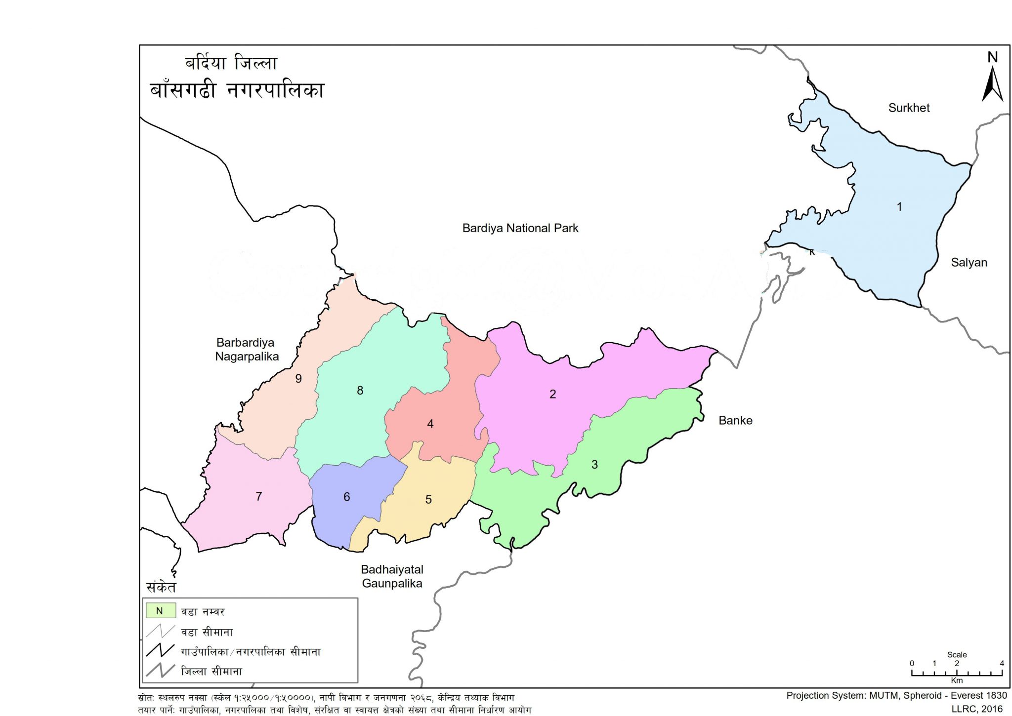 map-of-bansgadhi-municipality-bardiya-nepal-nepal-archives