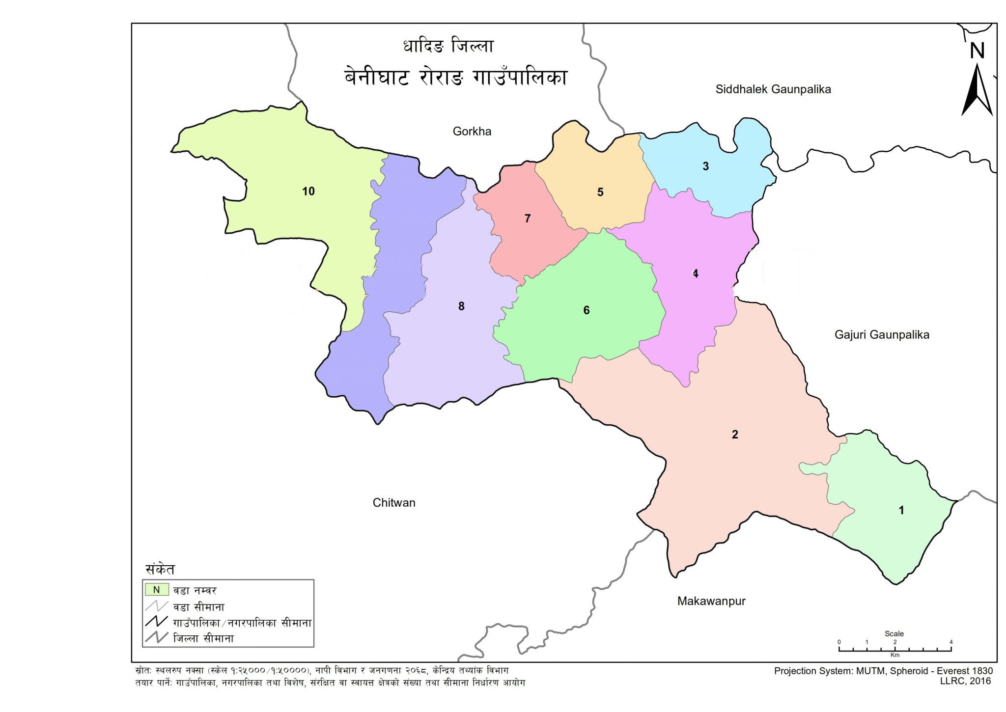 Map Of Benighat Rorang Rural Municipality, Dhading, Nepal – Nepal Archives