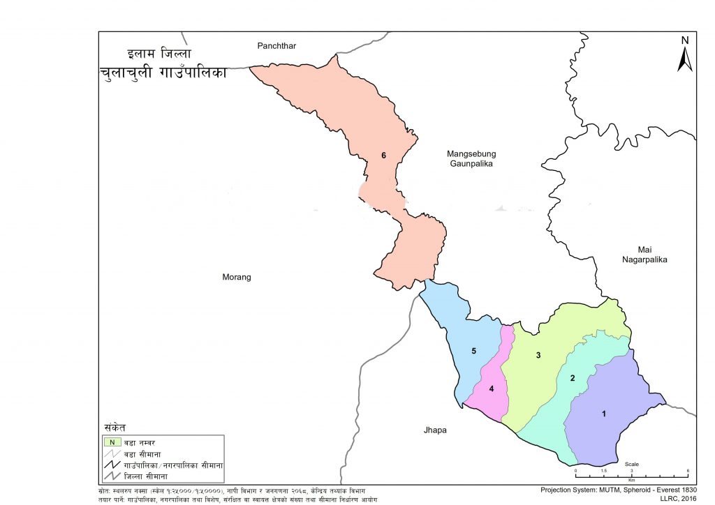 Map of Chulachuli Rural Municipality, Ilam, Nepal – Nepal Archives