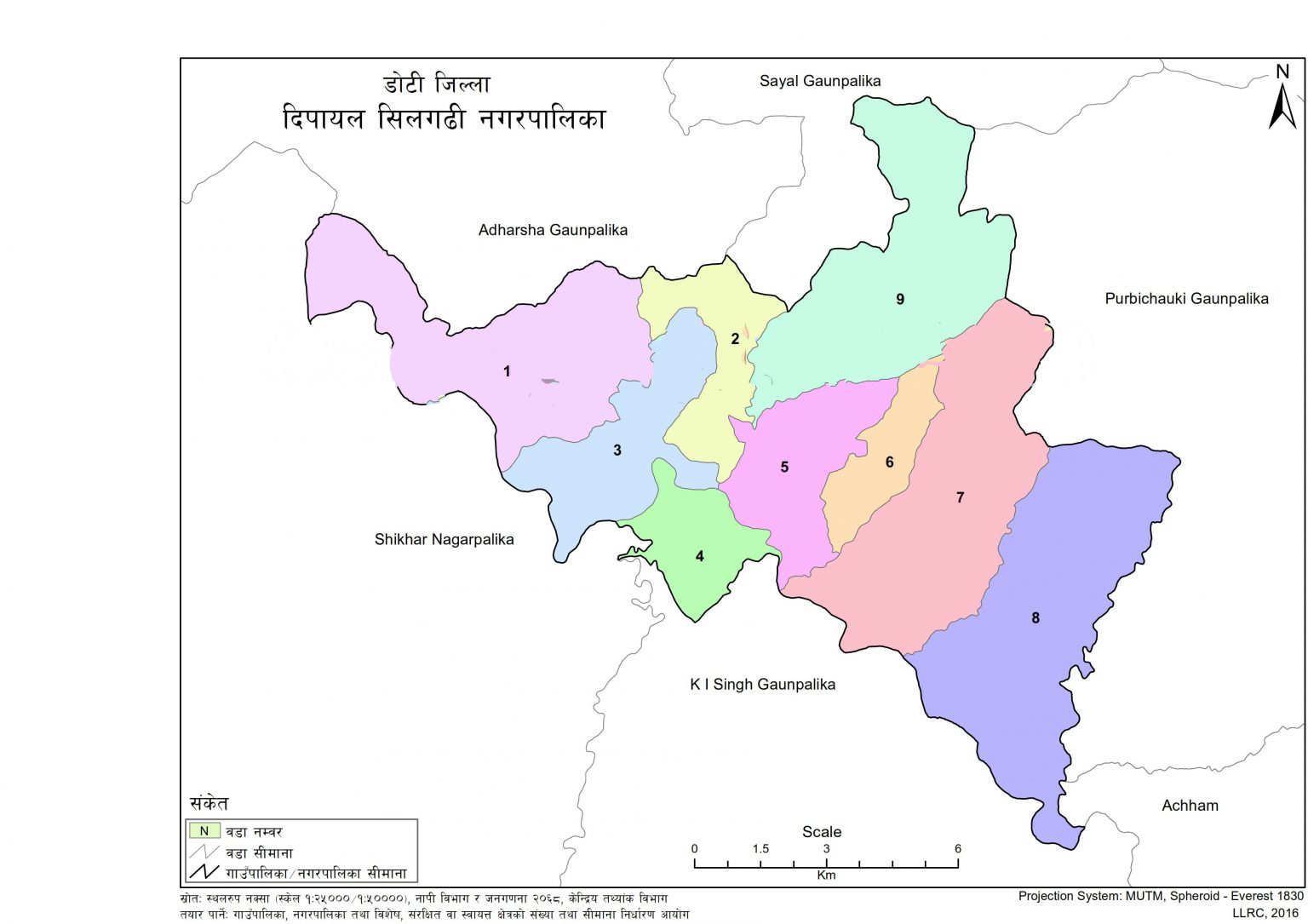 Map of Dipayal Silgadhi Municipality, Doti, Nepal – Nepal Archives