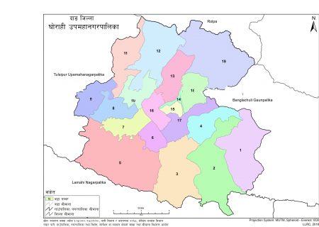 Map of Ghorahi Sub-Metropolitan City, Dang, Nepal – Nepal Archives