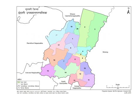 Map of Itahari Sub-Metropolitan City, Sunsari, Nepal – Nepal Archives