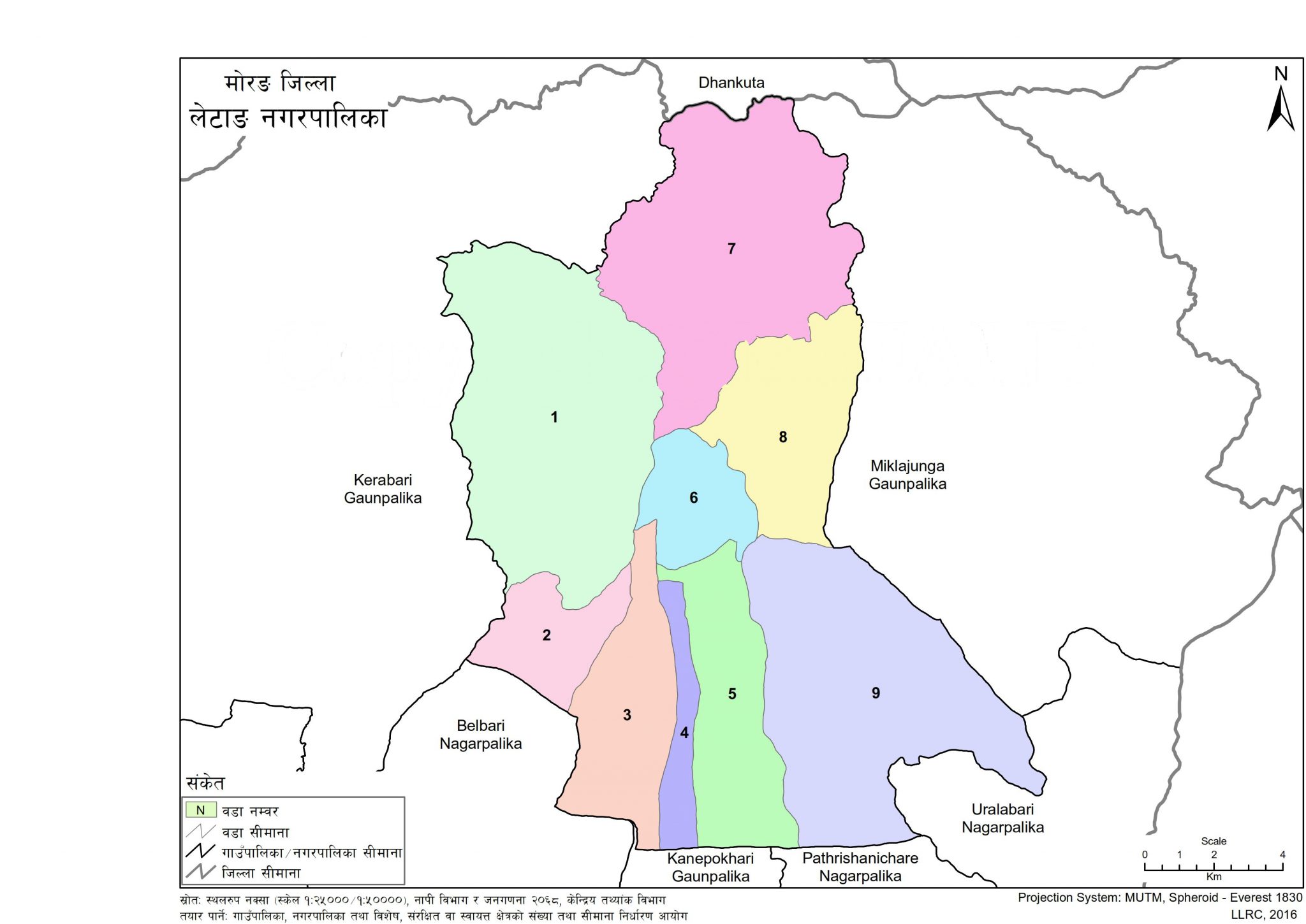 Map Of Letang Municipality Morang Nepal Nepal Archives   Letang Municipality Morang Province No. 1 Nepal 2048x1450 