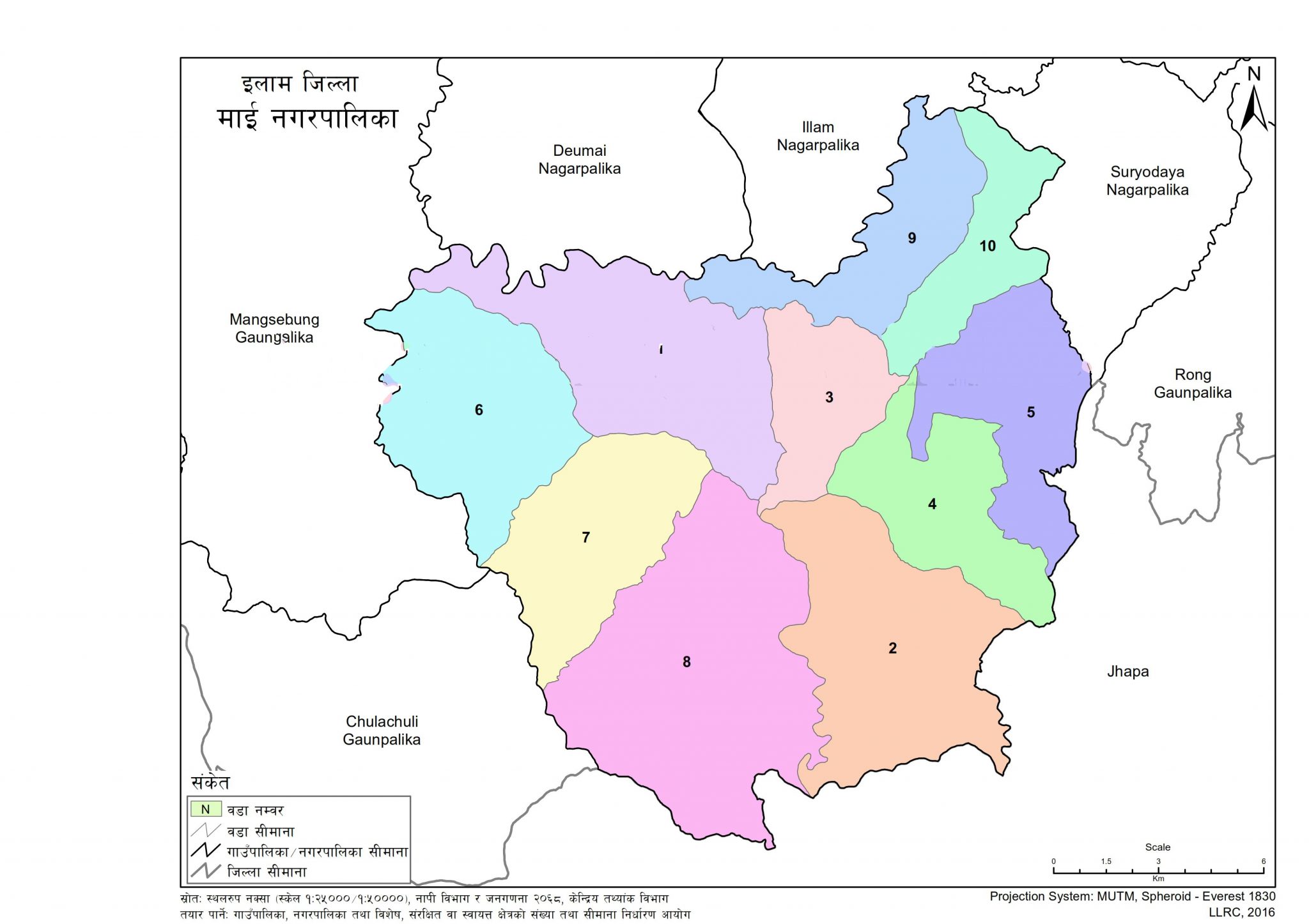 map-of-mai-municipality-ilam-nepal-nepal-archives