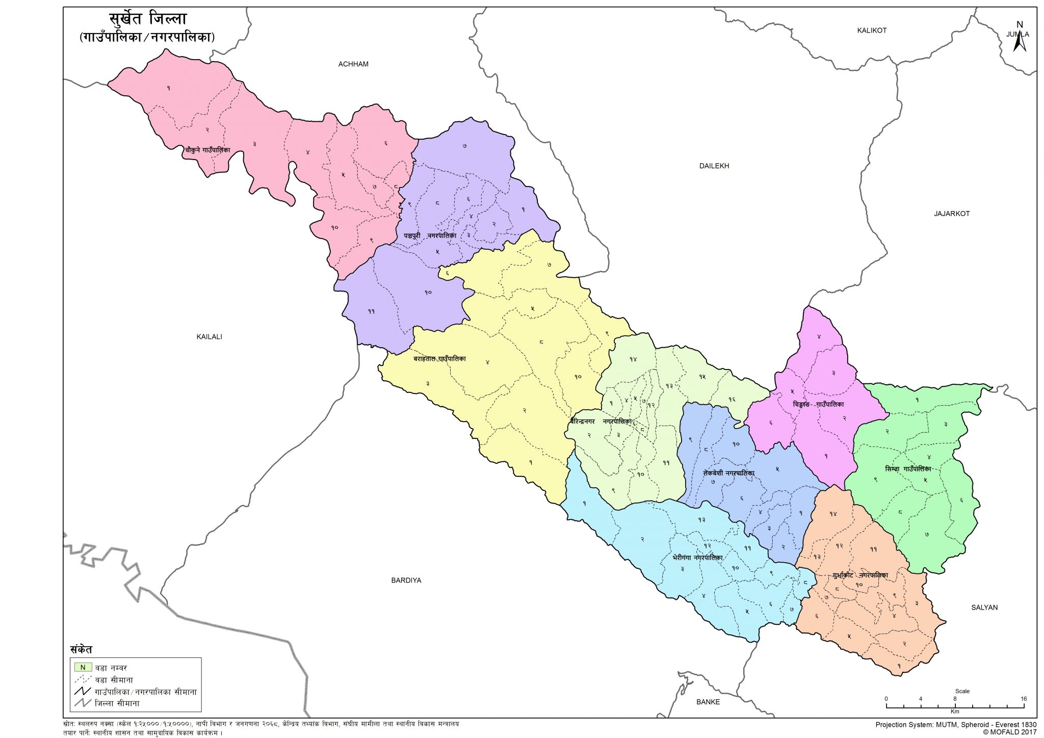 map-of-surkhet-district-of-nepal-nepal-archives